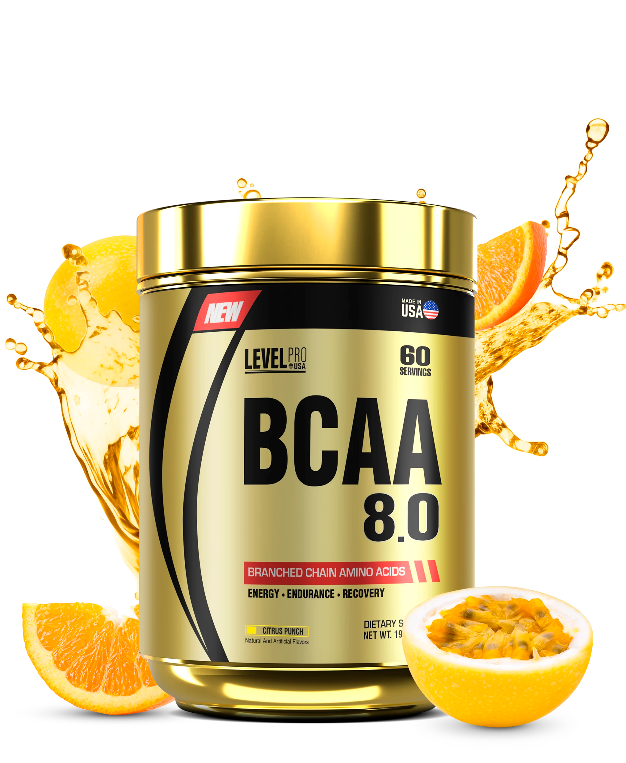 BCAA 8.0 - LEVEL PRO - 60 SERVICIOS (540G)
